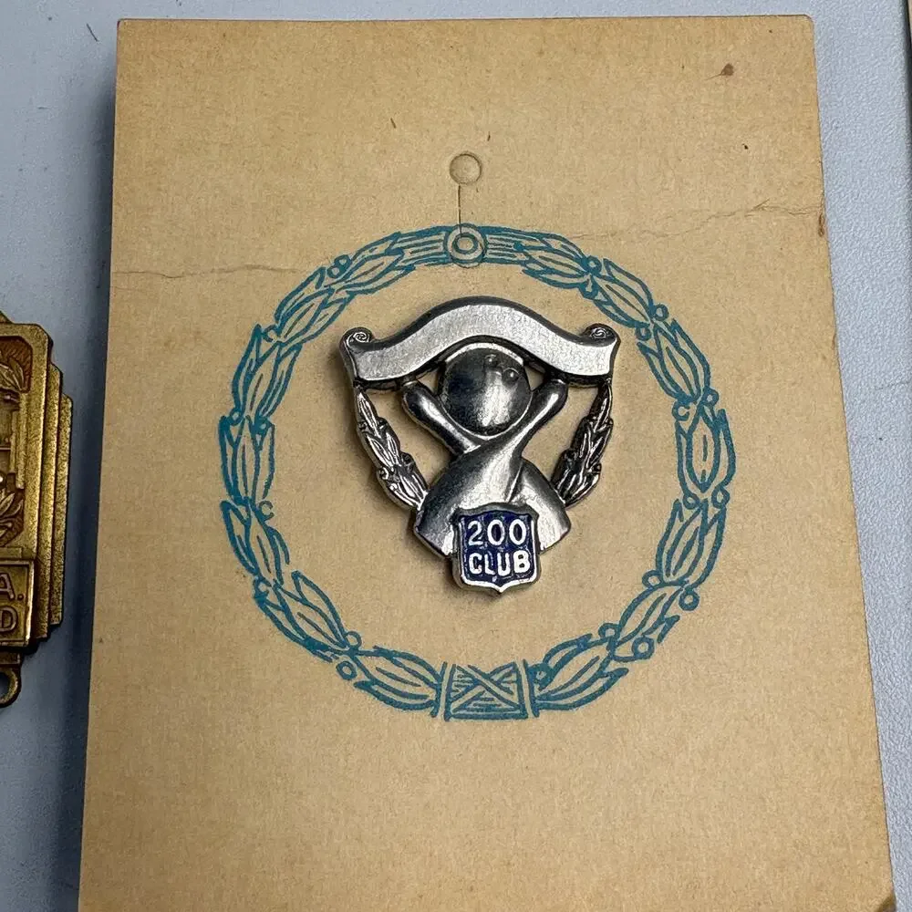 Lot 5 Vintage Bowling 200 Club Pins Charms + WIBC Pins WV SWBA